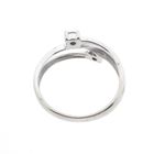 Image 6 of White gold ring with zirconia stones