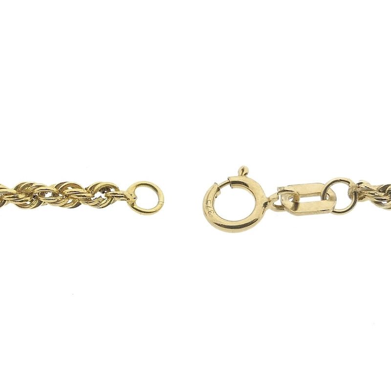 Image 3 of 9K Twisted Link Chain | 45.5cm