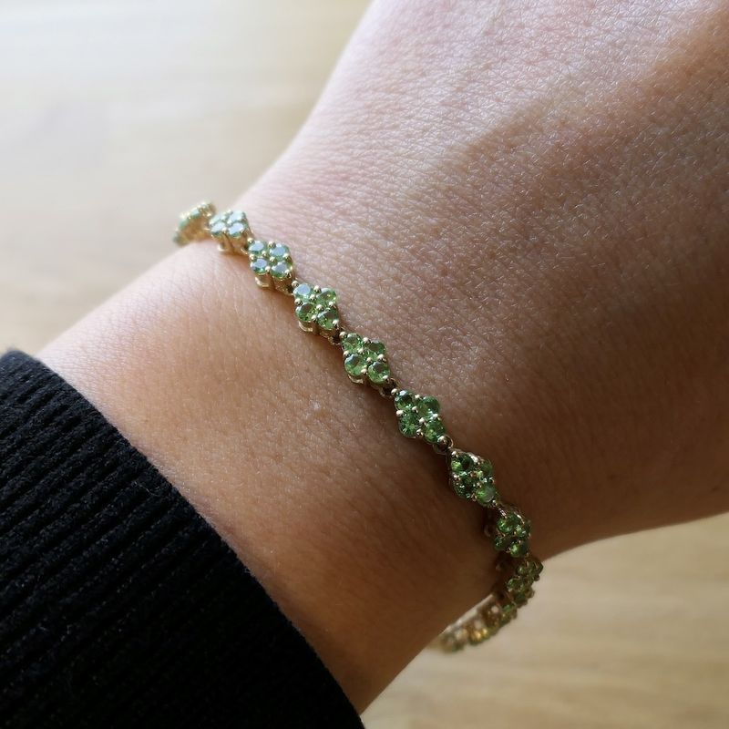 Image 6 of 9 carat peridot bracelet | 19.5 cm