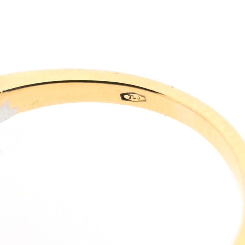 Image 7 of Tricolor gold ring with diamonds; 0.02 ct.