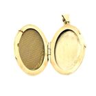 Image 5 of Vintage gold locket pendant; Floral design