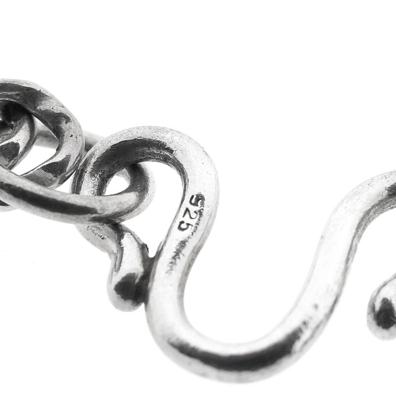 Image 6 of Silver flat gourmet link chain | 51 cm