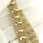 Image 6 of Gold gallery wire link bracelet
