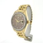 Image 2 of Rolex Day-Date 'Wood Dial' 18038; 18k gold men's watch with diamonds