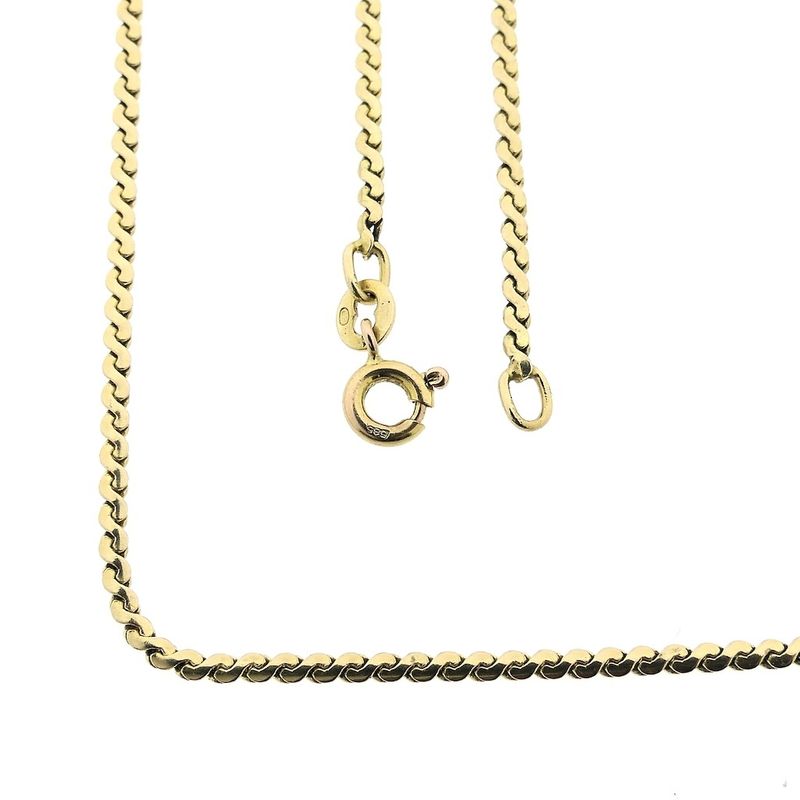 Image 1 of Gold S-link chain.