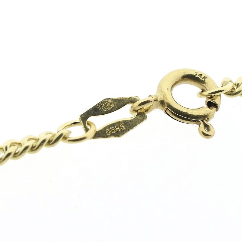 Image 5 of Gold gourmet link chain | 50.5 cm