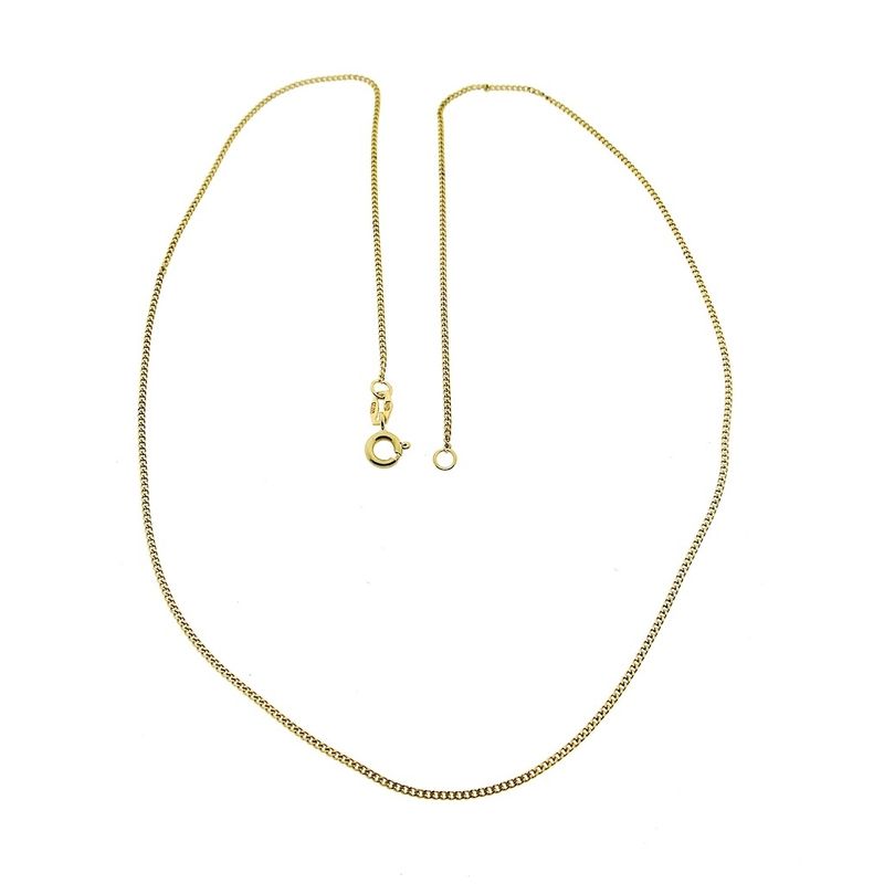 Image 3 of Gold gourmet link chain | 50 cm