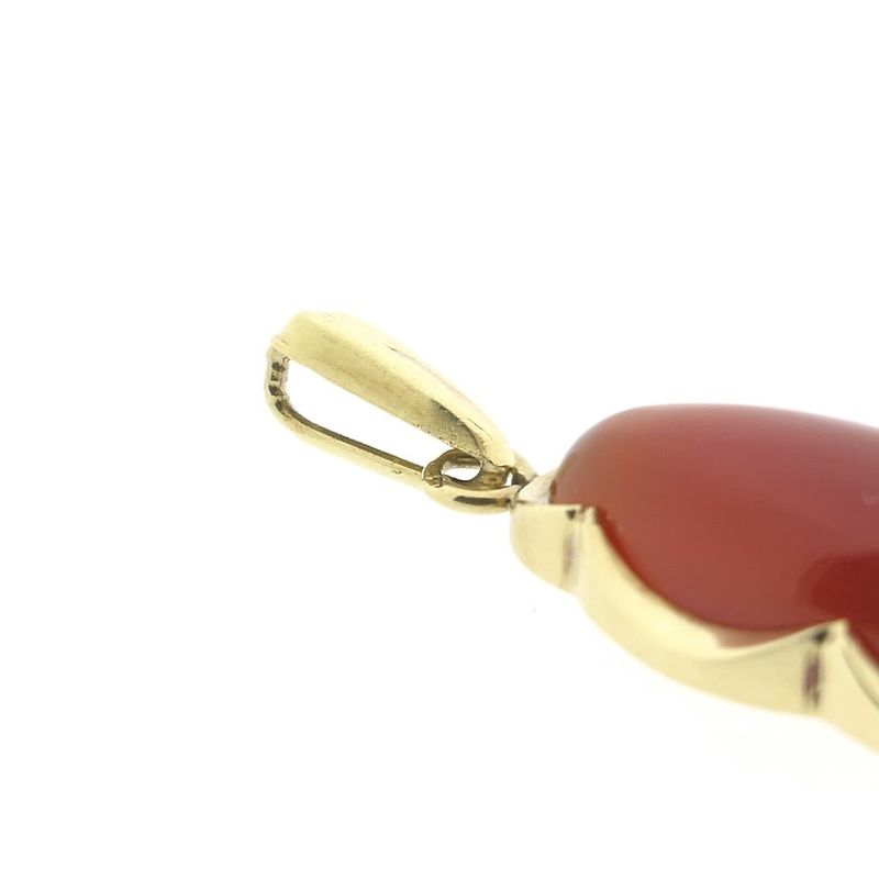 Image 6 of Gold pendant with carnelian
