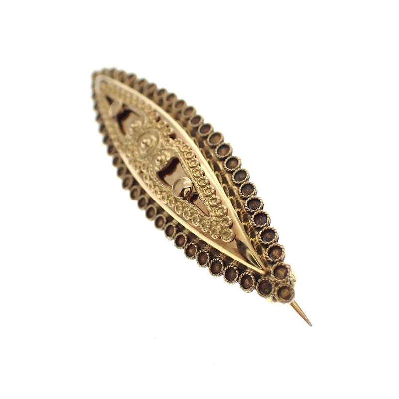 Image 4 of Vintage/antique gold brooch with filigree technique