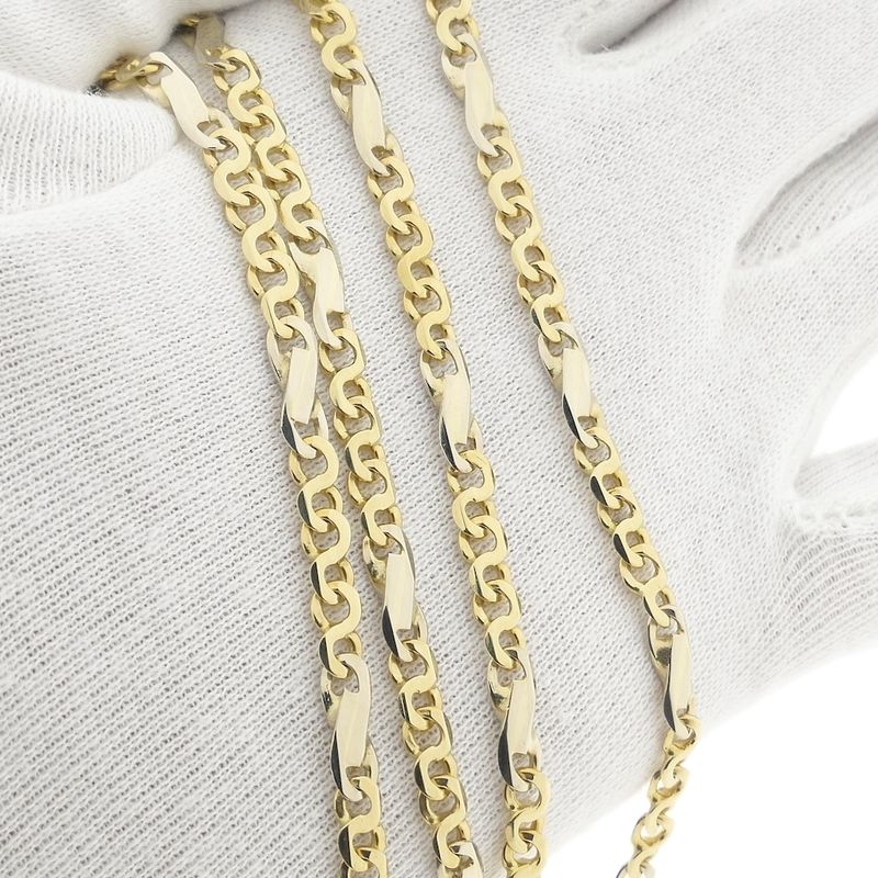 Image 9 of Two-tone gold fantasy link necklace