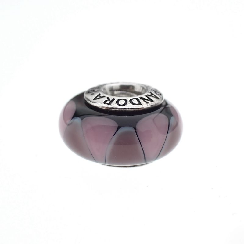 Image 3 of Pandora charm; Silver; Captivating Purple