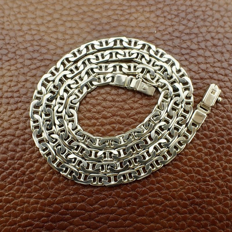 Image 3 of Gold navy link necklace