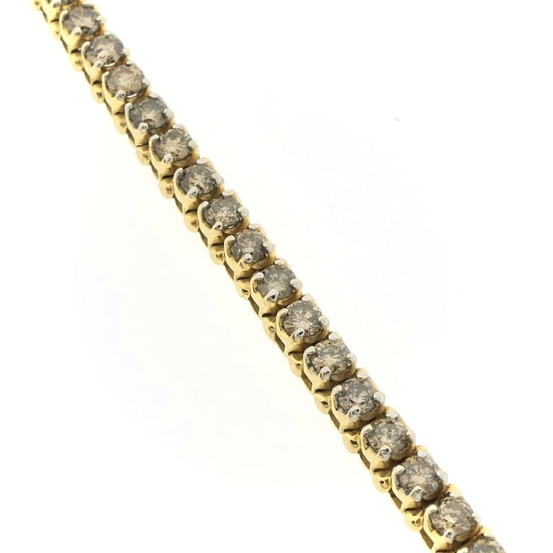 Image 6 of Gold bracelet with diamonds; 3.71 ct.