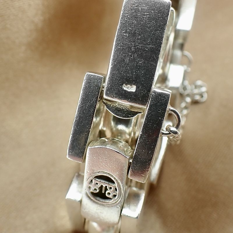 Image 4 of Silver Buddha to Buddha bracelet; Batul | 19 cm