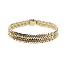 Image 3 of Gold French gourmet link bracelet | 20 cm