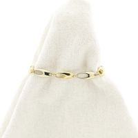 Two-tone gold fantasy link bracelet