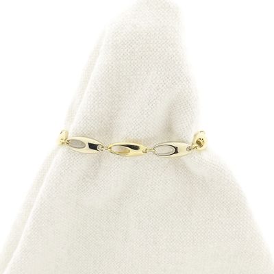 Image 1 of Two-tone gold fantasy link bracelet