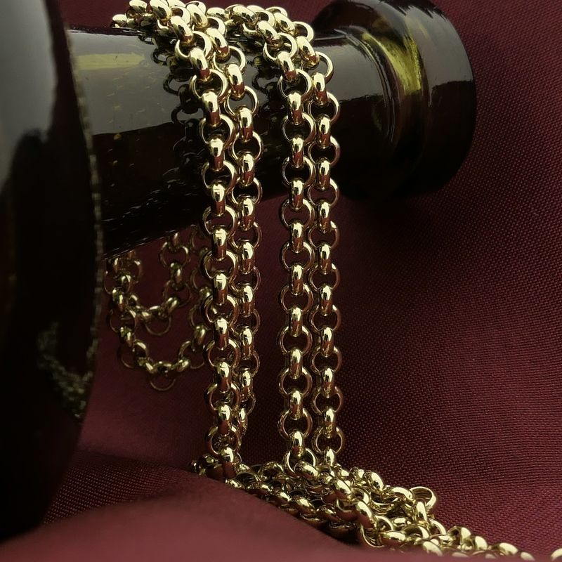 Image 2 of Gold jasseron link chain
