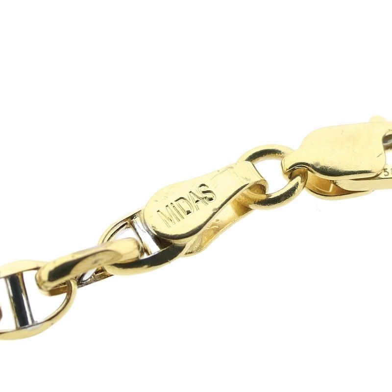 Image 3 of Two-tone gold fantasy link necklace; Midas