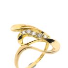 Image 3 of 21 carat gold fantasy ring with zirconia