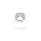Image 6 of 14K White Gold Ring with Light Blue Zirconia; Size 17.5
