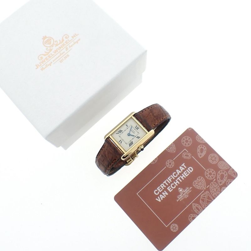 Image 4 of Cartier Tank 'Vermeil'; Women's watch