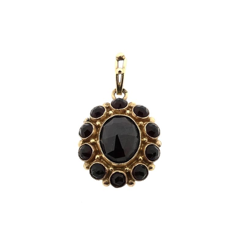 Image 1 of Gold pendant with garnet
