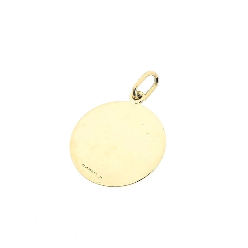 Image 6 of Bicolor Gold Zodiac Pendant; Aries