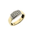 Image 1 of Two-tone gold fantasy ring with zirconia