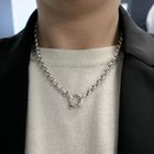 Image 6 of Silver jasseron link chain