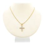 Image 3 of Gold cross pendant with zirconia