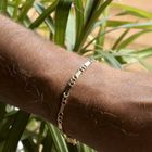 Image 10 of Gold closed Figaro link bracelet