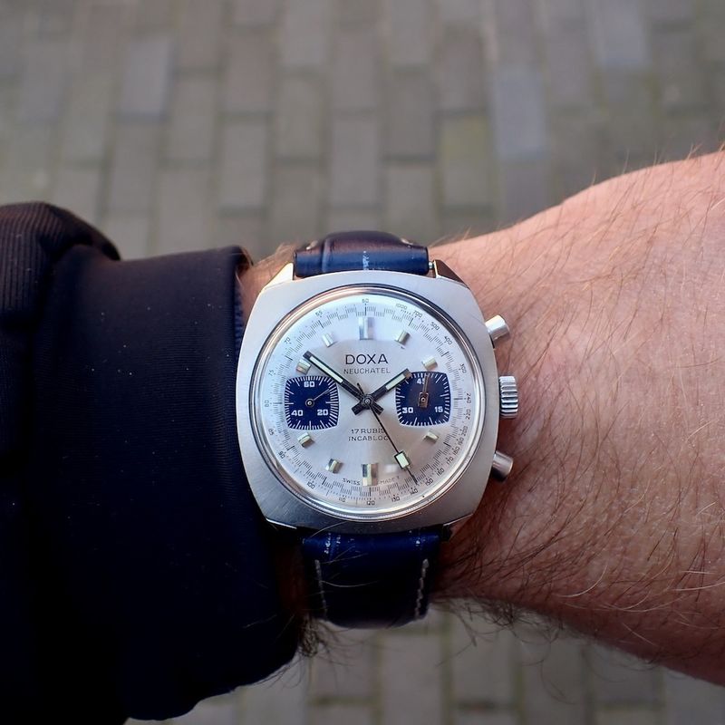 Image 12 of Doxa Neuchatel Chronograph; Vintage men's watch