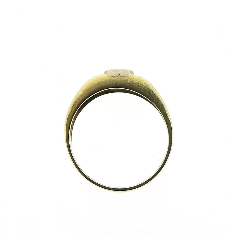 Image 3 of Gold solitaire ring with zirconia