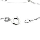 Image 5 of White gold gourmet link children's bracelet with engraving plate