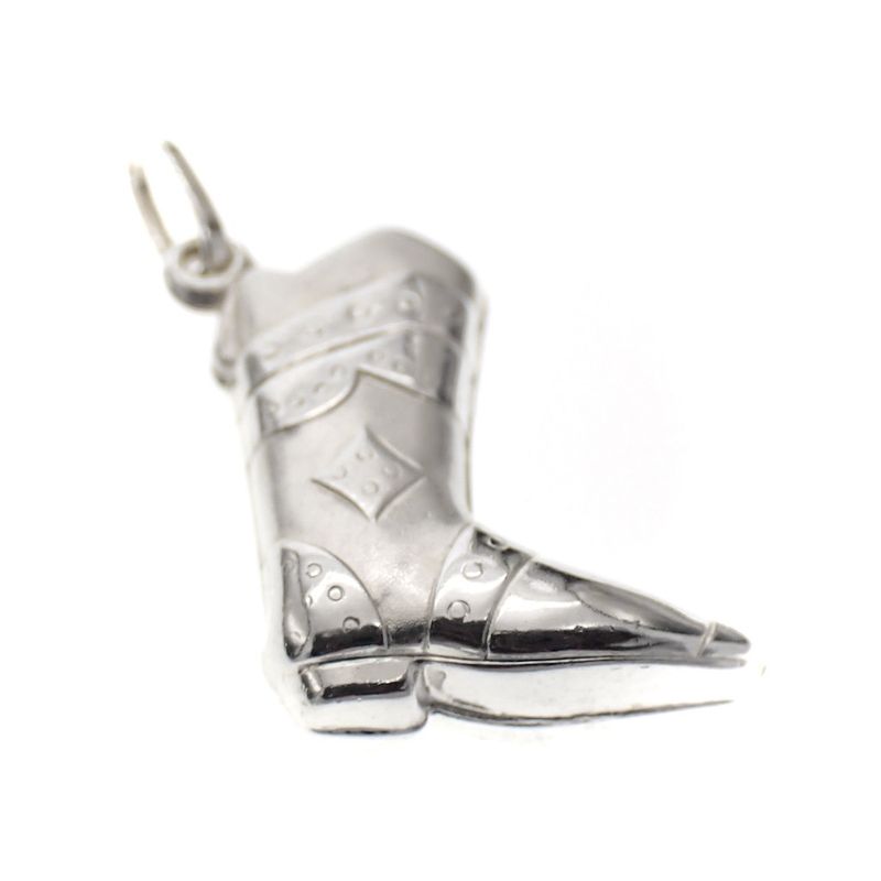 Image 2 of Silver charm; Cowboy boot