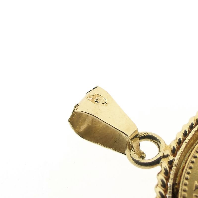 Image 6 of Gold pendant of 10 guilder coin Queen Wilhelmina 1912