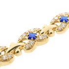 Image 4 of Gold fantasy link bracelet with zirconia