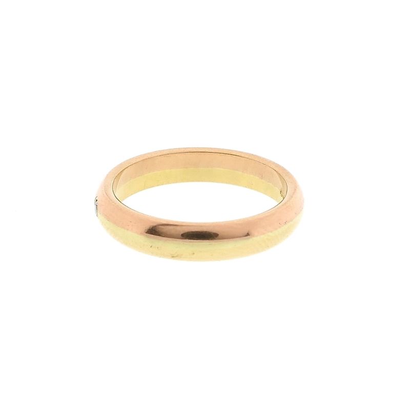 Image 7 of 18K Bicolor Gold Ring with Zirconia