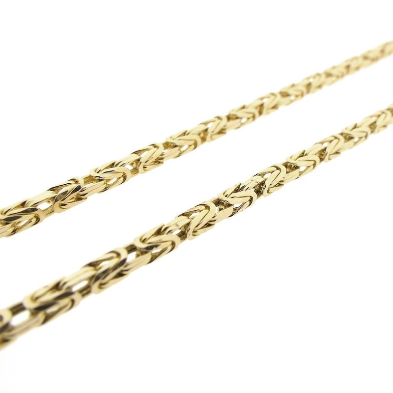 Image 5 of Solid gold square king necklace; Exclusive | 57 cm
