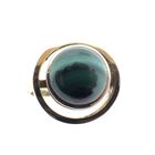 Image 3 of Gold ladies ring with malachite