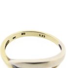 Afbeelding 6 van Bicolor gouden ring met diamant; 0,03 ct. 