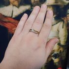 Image 4 of Gold ring with diamond 0.22 ct.