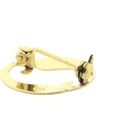 Image 4 of Gold letter brooch; Letter O