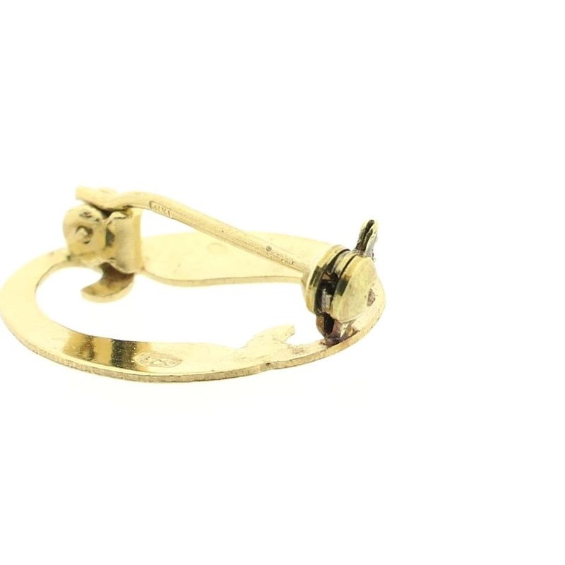 Image 4 of Gold letter brooch; Letter O