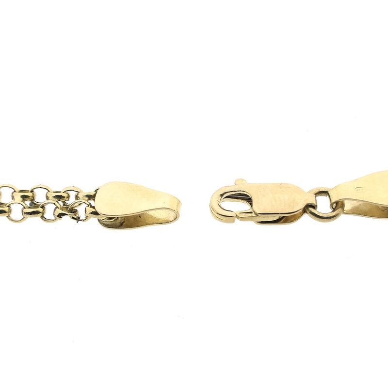 Image 4 of Gold double jasseron link chain.