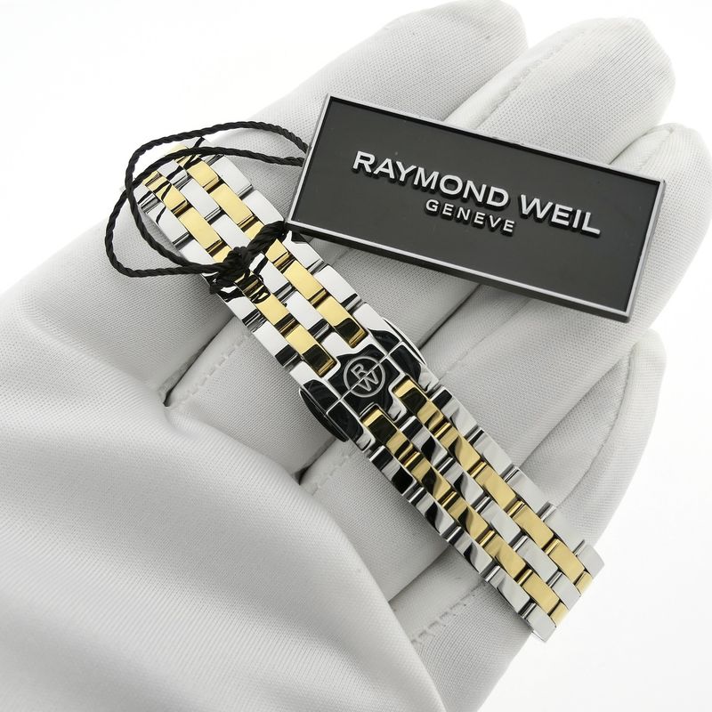 Image 8 of Raymond Weil Toccata 5925-STP-00995; Bi-color women's watch with diamonds