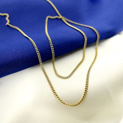 Image 2 of Gold gourmet link chain | 50 cm