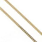 Image 3 of Gold flat gourmet link chain | 72 cm