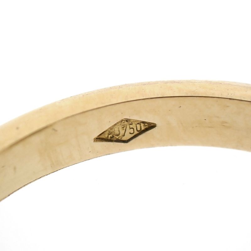 Image 9 of 18-karat gold ring with diamonds | 0.21 ct.